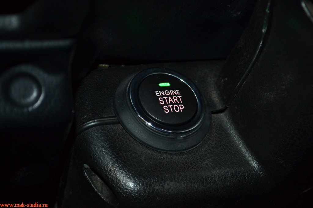 Установка кнопки старт/стоп двигателя (готовый комплект)
