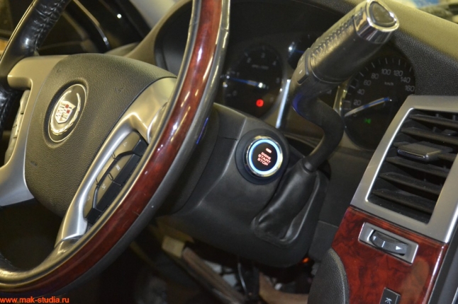 Установка кнопки старт-стоп на Кадиллак Эскалейд Cadillac Escalade.