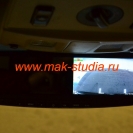 Передняя камера видеорегистратора - контроль съёмки через монитор встроенный в зеркало