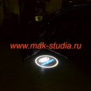 Лазерная проекция логотипа авто Hyundai
