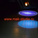 Лазерная проекция логотипа авто Киа
