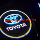 Лазерная проекция логотипа Toyota