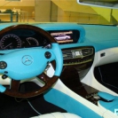 Перетяжка кожей салона Mercedes Benz 216