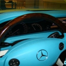 Перетяжка кожей салона Mercedes Benz 216