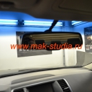 Скрытая установка видеорегистратора на Volkswagen Touareg (С места водителя видеорегистратор невиден)